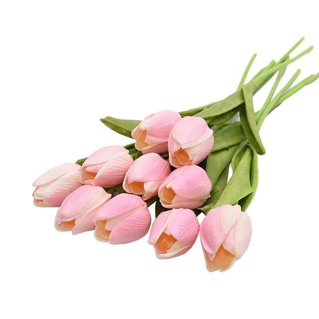 Skorter | 10-piece Faux-Tulip Artificial Flowers