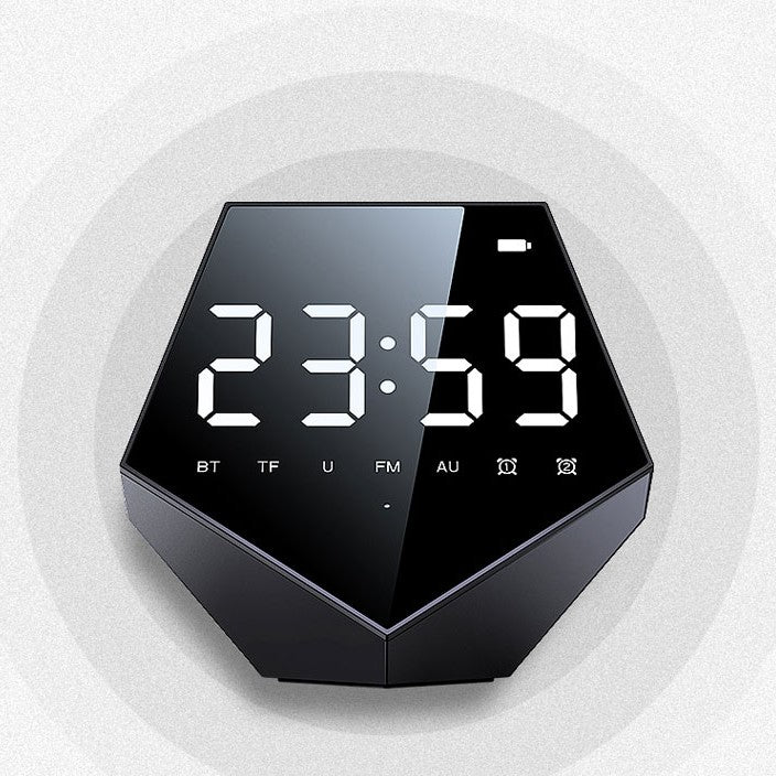 Skorter | 2-in-1 Bluetooth Wireless Speaker with Alarm Clock, for Home & Office