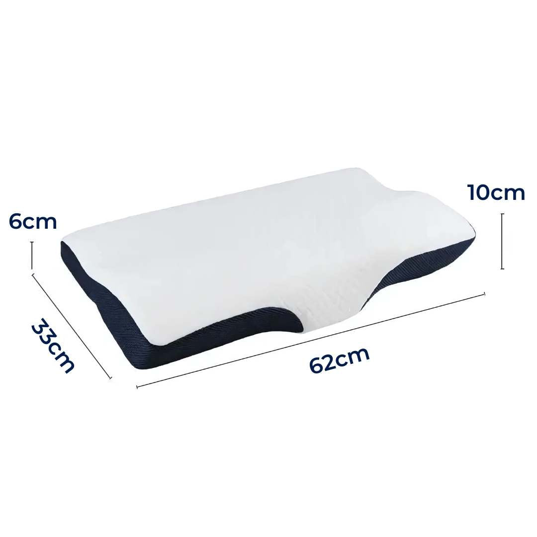 Skorter | Memory Foam Neck Support Pillow - Contoured Design for Neck Pain Relief & Improved Sleep Quality