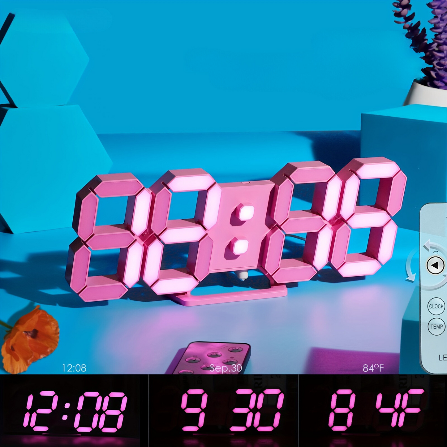 Skorter | LuxTime - Modern Digital LED Alarm Clock with Dimming Function