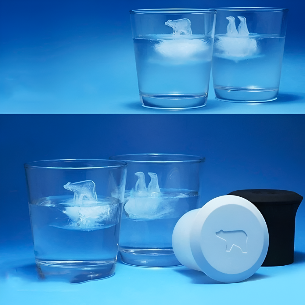Skorter | & Polar Bear Silicone Ice Cube Mold