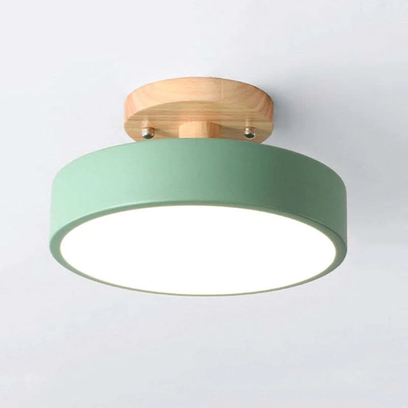 Skorter | Modern Wood LED Ceiling Light with Dimmable Function