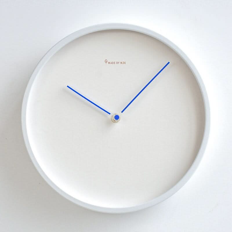 Skorter | Nordic Minimalist Wooden Wall Clock White Black Design