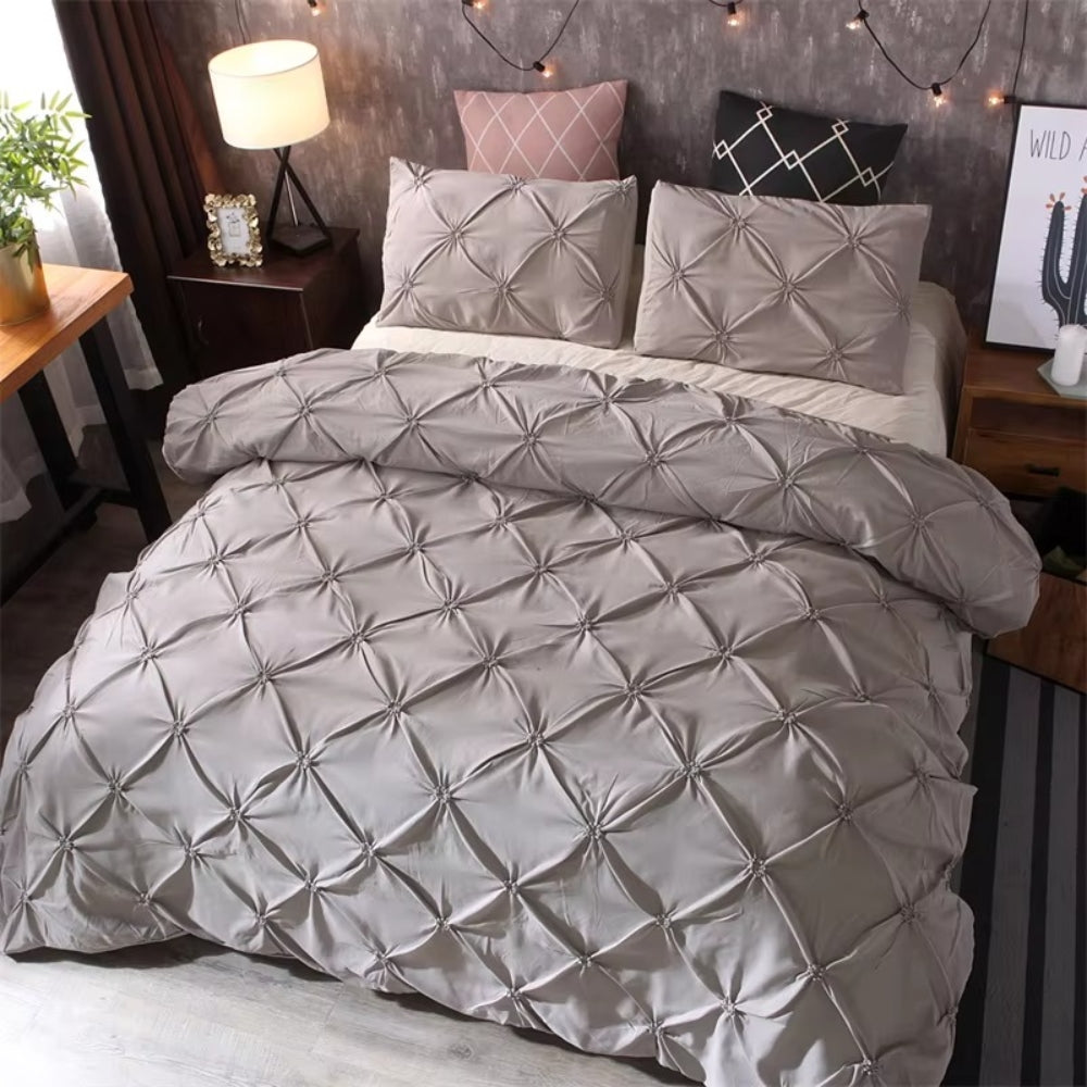 Skorter | Airweave Pintuck | 3pcs Duvet Cover Set