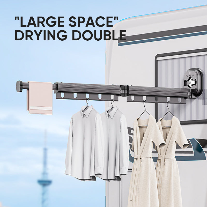 skorter | Wall-mounted Foldable Clothes Rack with Suction Cup