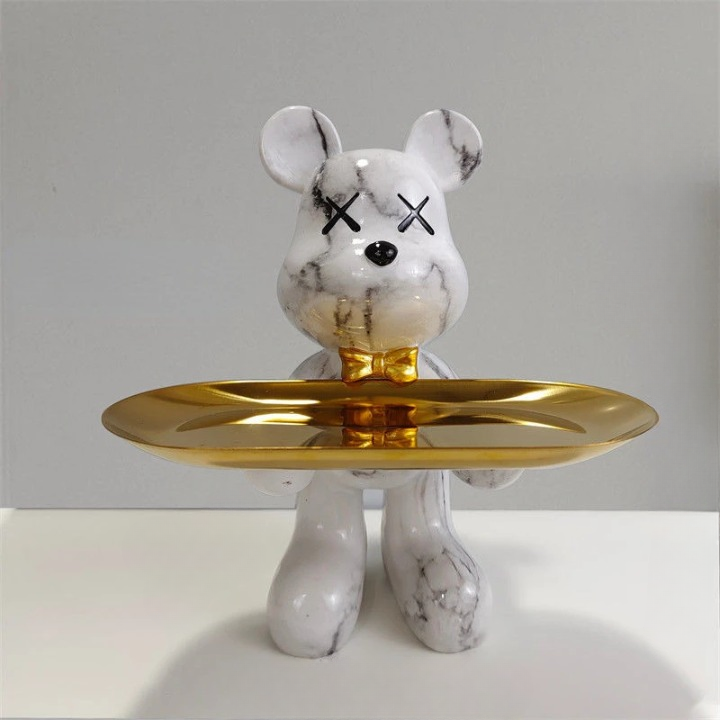 Skorter | CraftBear - Bear statue with tray