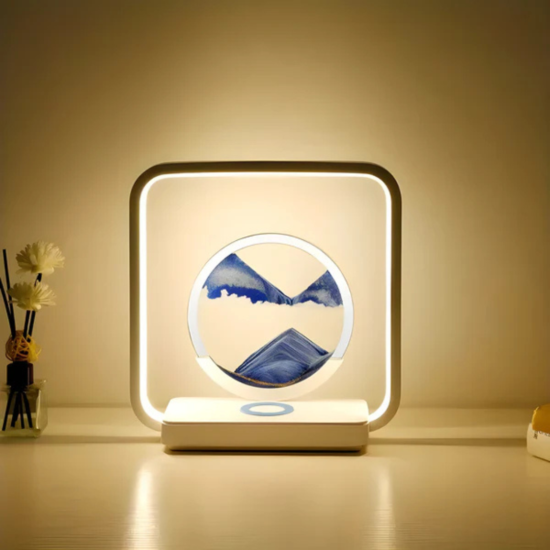 Skorter | SandAura | 3D LED Night Lamp with Flowing Sand Art