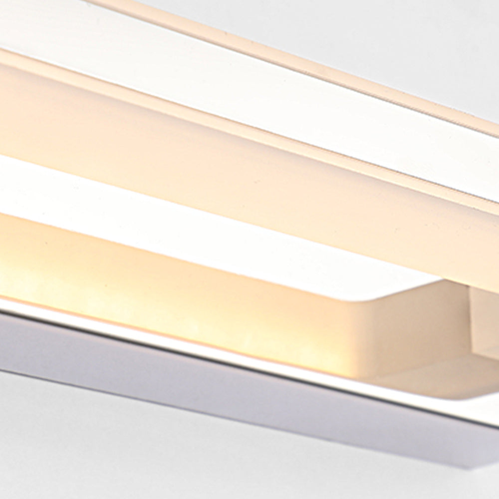Skorter | Scandinavia Linear Mirror Wall Lamp, Chrome/Black, Bedroom