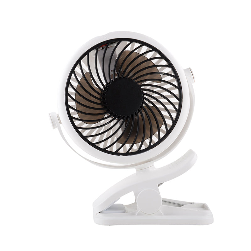 Skorter | Portable Clamp Fan with 360° Rotation – USB & Rechargeable Battery