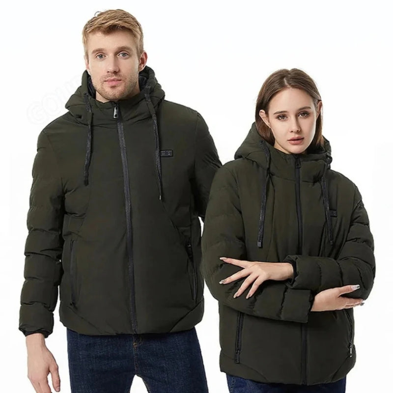 Skorter | Heated Puffer Jacket – Rechargeable Heated Jackets with Battery Pack, Best Heated Winter Coat for Men & Women UK