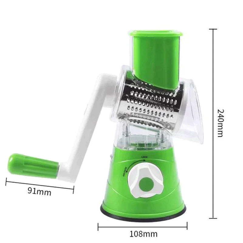 skorter | 3 In 1 Rotating Cheese Grater Vegetable Cutter