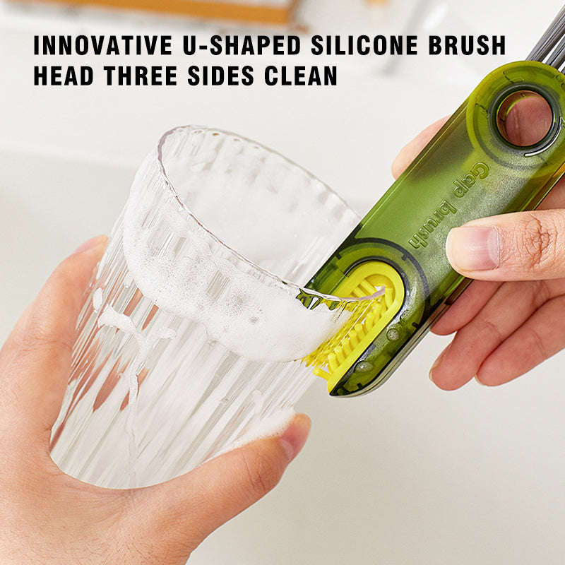 skorter | 3 In 1 Cleaning Brush Multi-Function Bottle Gap Cleaner Brush