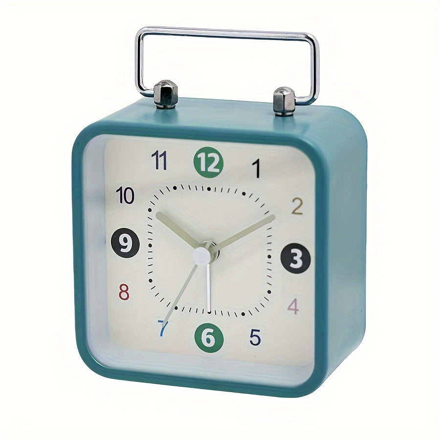 Skorter | TimeCube - Square Metal Alarm Clock with Night Light and Snooze