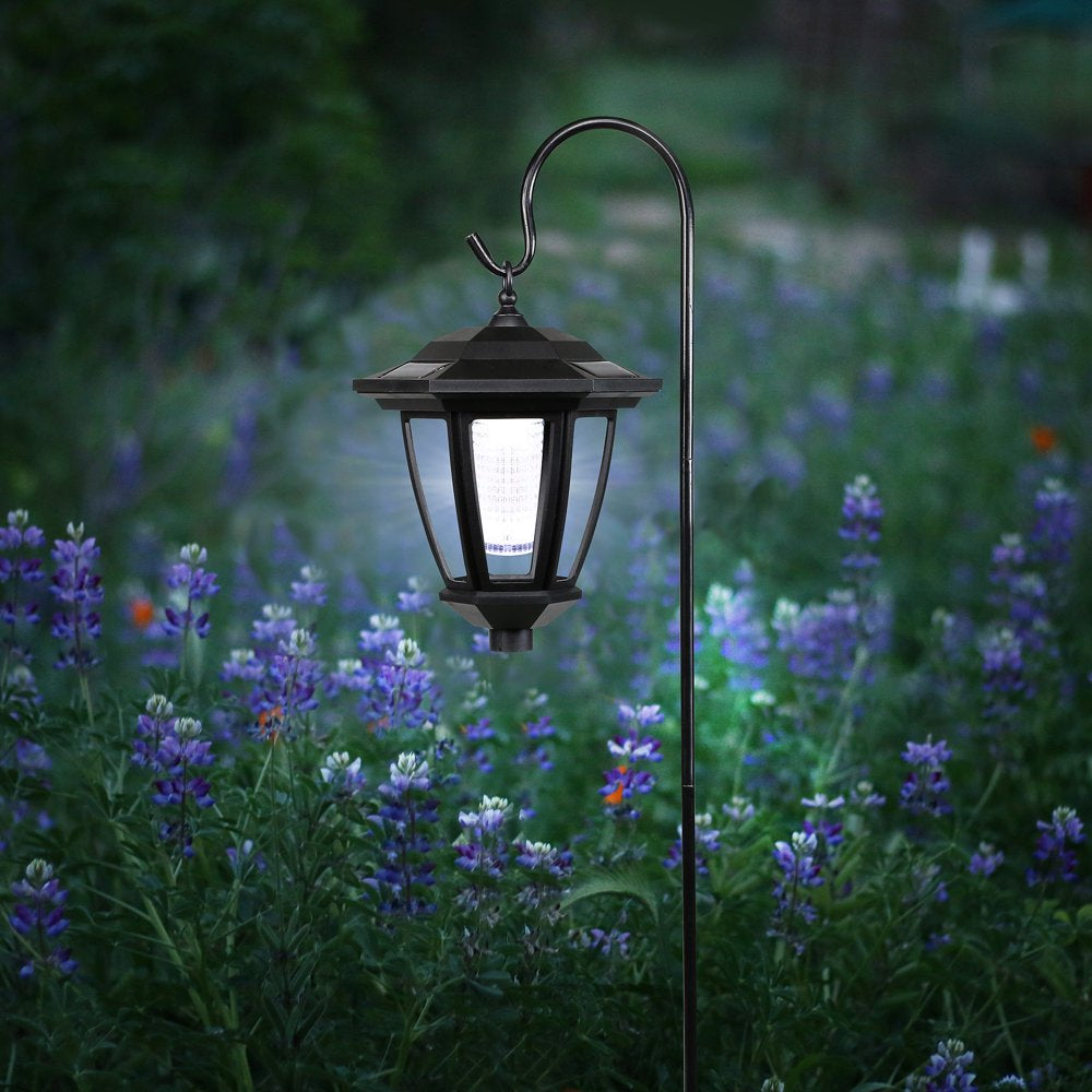 Skorter | Solar Black 3-function LED lamp - Stake, wall lamp or hanging, 30 inches high