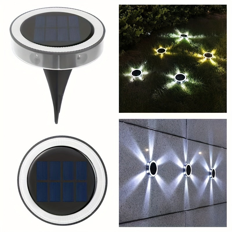 Skorter | SolarLicht - 6 LED Outdoor Lighting, Solar Energy Outdoor Lighting for Path, Garden and Patio