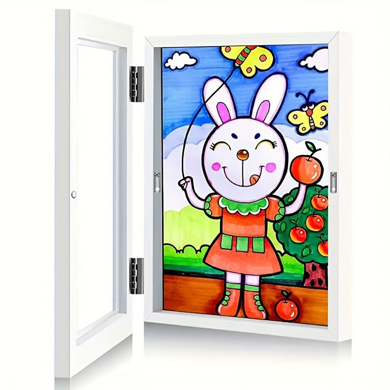 Skorter | 1 pcs Children's Art Photo Frame - A4 Front Opening Frame for School Art, Flip Frame for Paintings and Projects