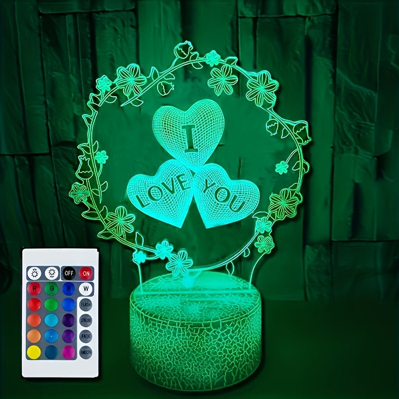 Skorter | IllusieLight - 3D Love Heart Night Lamp