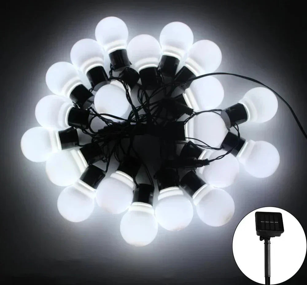 Skorter | LumiString – LED Sunlight Mood Lighting for Outdoors, Energy Saving Garden Lighting for Terrace & Balcony