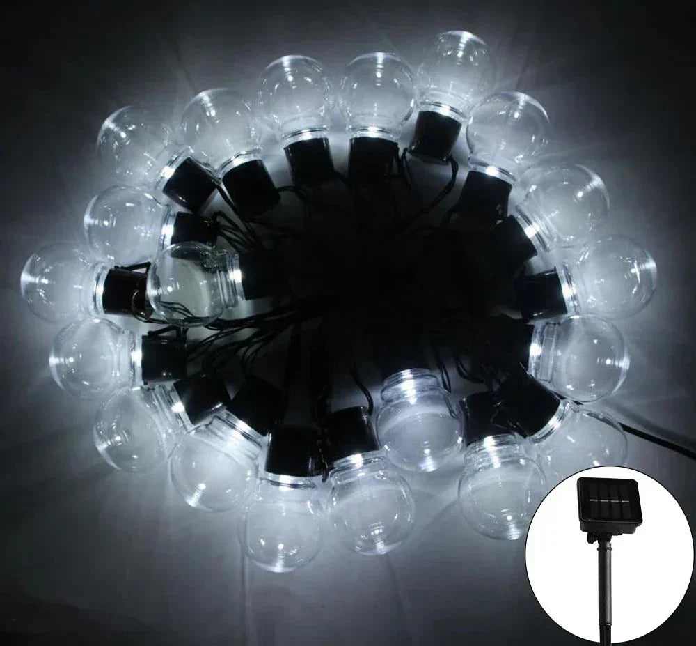 Skorter | LumiString – LED Sunlight Mood Lighting for Outdoors, Energy Saving Garden Lighting for Terrace & Balcony