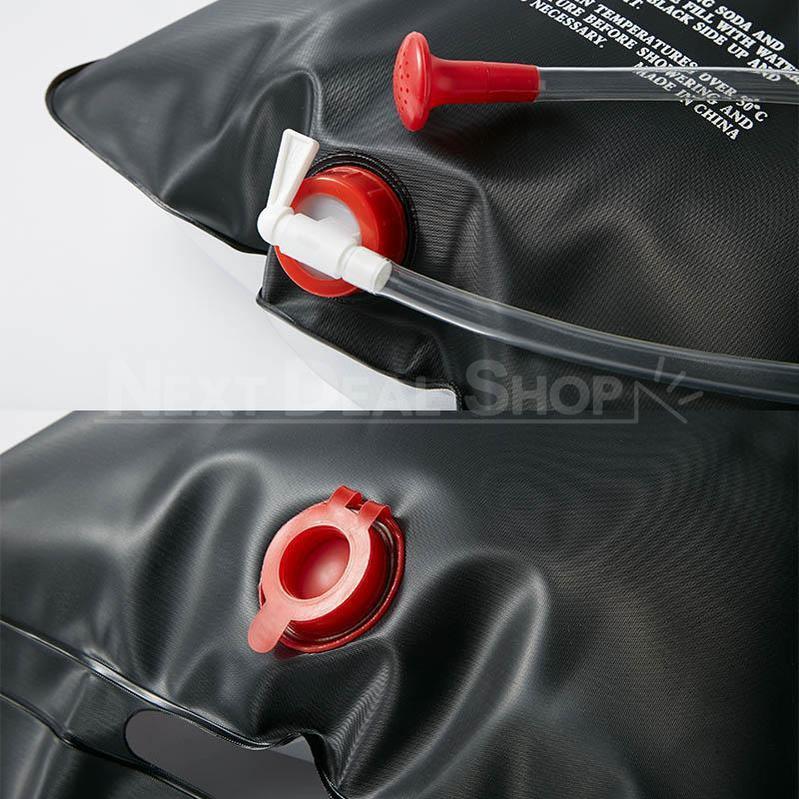 Skorter | 5 Gallon Solar Heated Shower Bag - Ideal for Traveling, Hiking, Backpacking, and Camping!