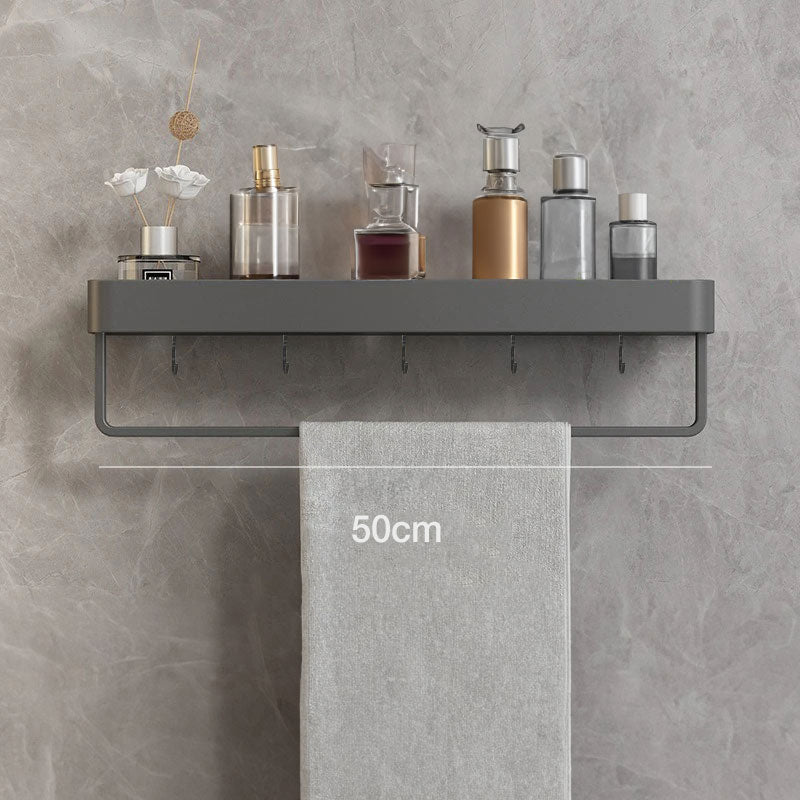 Skorter | Contemporary, elegant bathroom shelves in gray