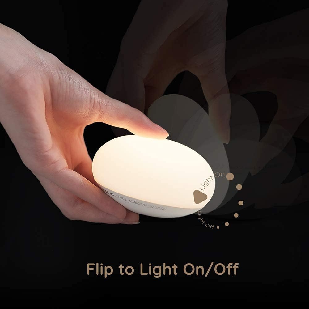 Skorter | Breastfeeding Night Light | Soft BPA-Free Silicone Touch Lamp with Eye-Friendly Stepless Dimmer