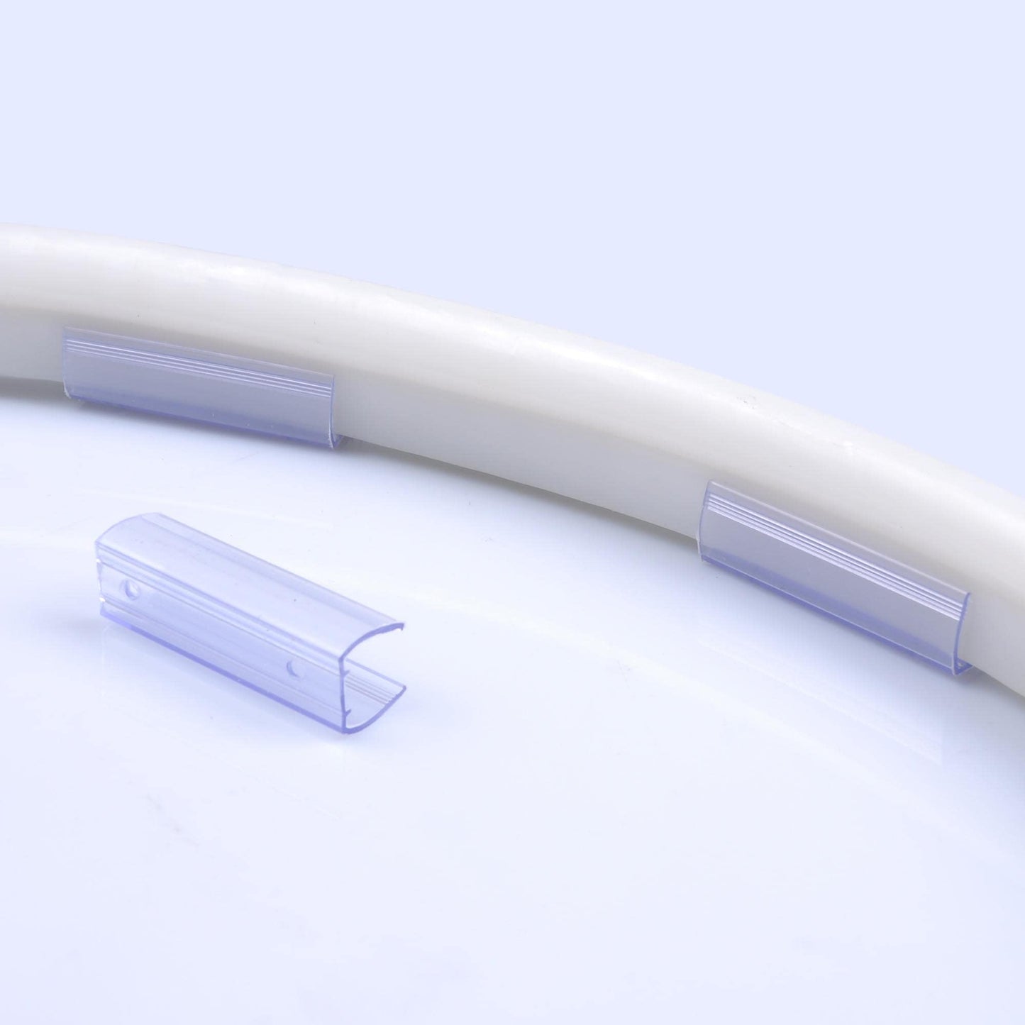 Skorter | Delight 2" Channel Mounting Holder For 9/16" Led Neon Flex Strip Light - 100 Pack