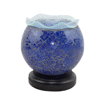 Skorter | Tiffany Desk Lamp - Spherical Glass with Plug-in Cord for Children's Room
