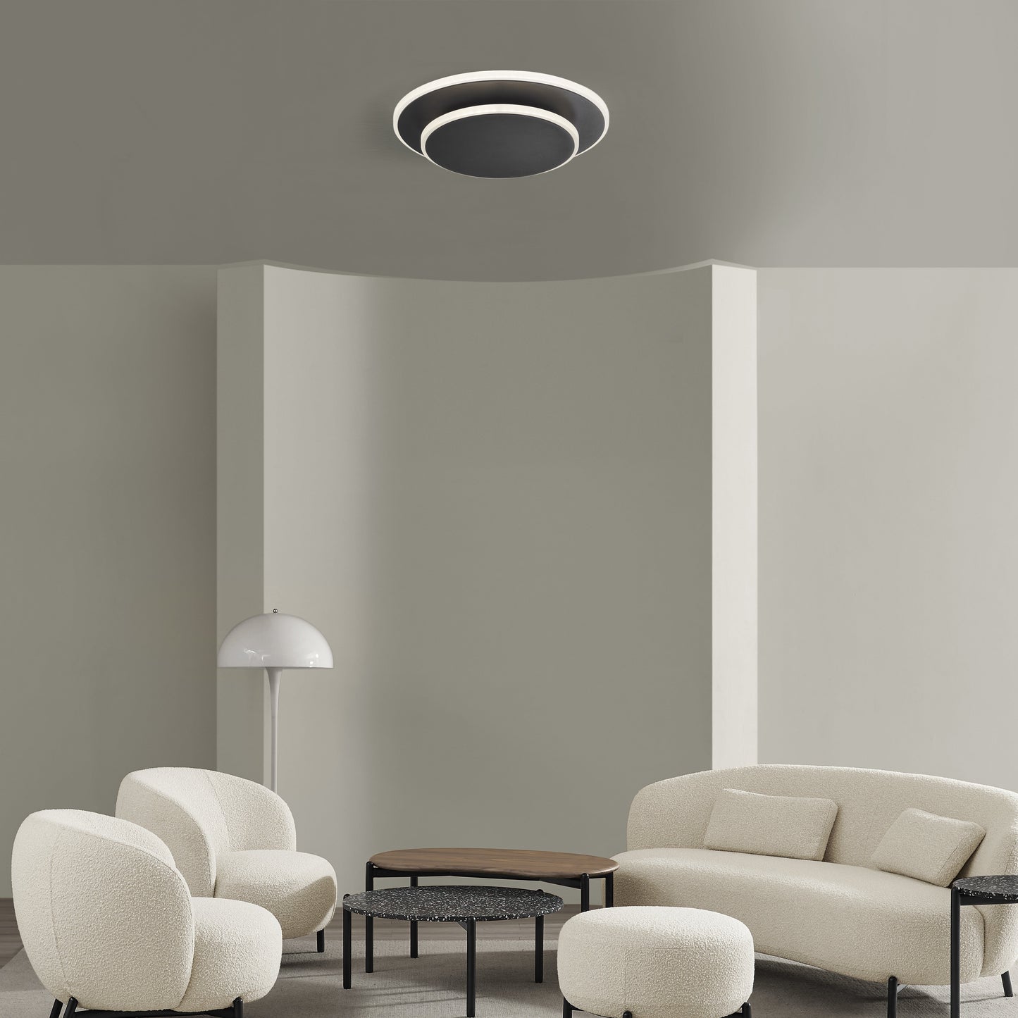 Skorter | Luna Eclipse To Circles Multiuse Lamp // Black