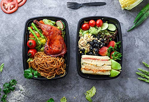 Skorter | 100 Piece: Meal Prep Reusable Containers - BPA-Free - Bento Insulated Lunch Boxes