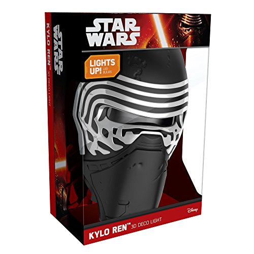 Skorter | Disney 3D Light Fx Star Wars Kylo Ren Led Wall Lamp - Black Plastic Home Decor