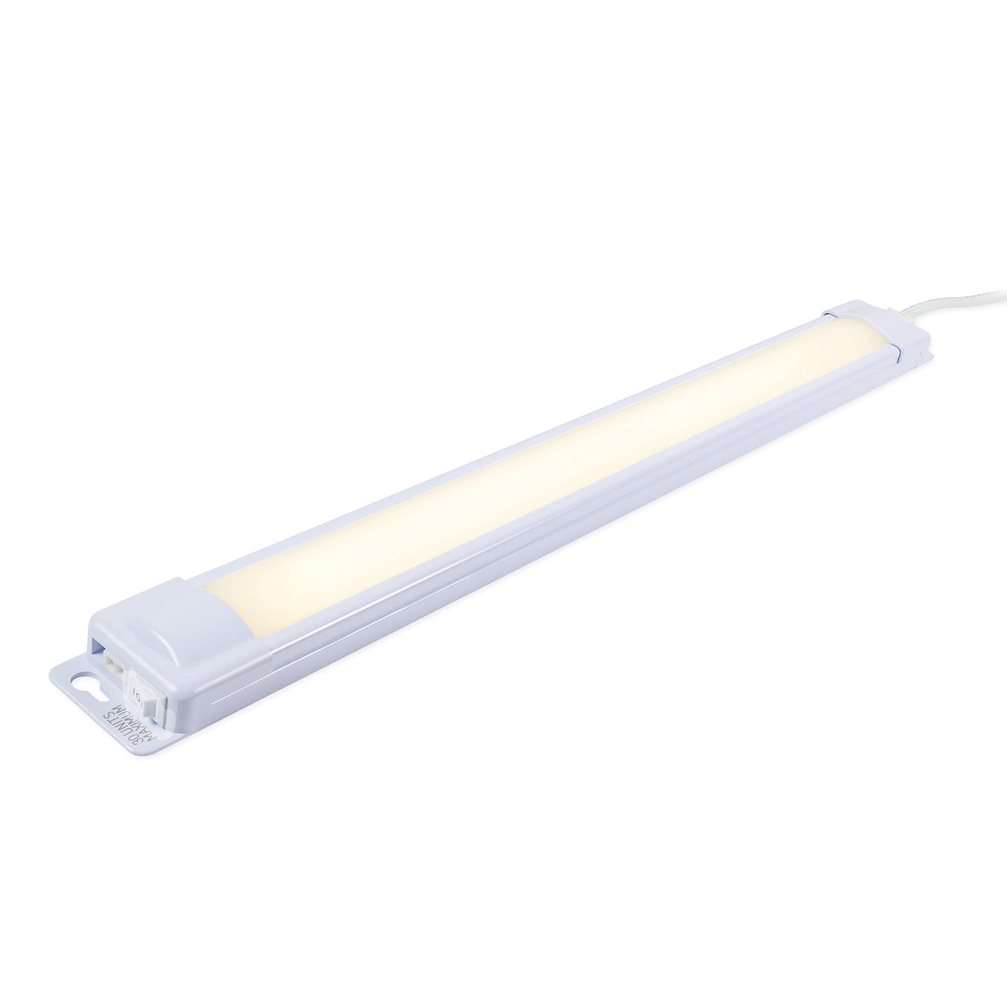 Skorter | Enbrighten 38846 White 18-Inch Plug-In Dimmable Table Lamp - Plastic Lighting Solution