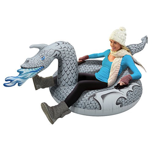 Skorter | GoFloats Winter Snow Tube - The Ultimate Sled (Choose from Unicorn, Ice Dragon, Polar Bear, Penguin, Flamingo)