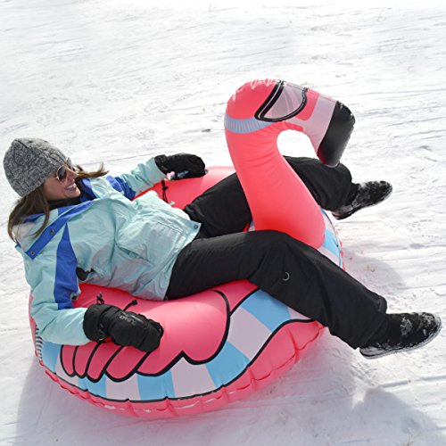 Skorter | GoFloats Winter Snow Tube - The Ultimate Sled (Choose from Unicorn, Ice Dragon, Polar Bear, Penguin, Flamingo)