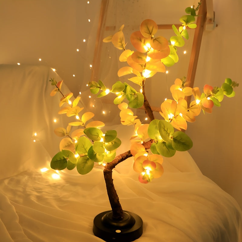 Skorter | EucalyptusGlow - LED Bonsai Tree Lamp with USB/Battery Power