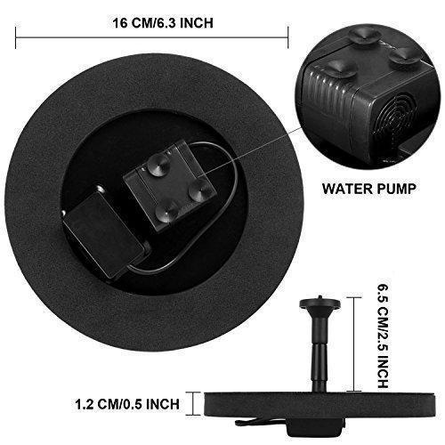 skorter | Solar fountain pump circular garden solar-powered water pump