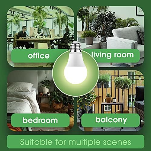 Skorter | Briignite Full Spectrum Grow Light Bulbs, 11W Led A19, E26 Base, 6 Pack For Indoor Plants