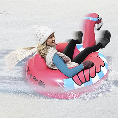 Skorter | GoFloats Winter Snow Tube - The Ultimate Sled (Choose from Unicorn, Ice Dragon, Polar Bear, Penguin, Flamingo)