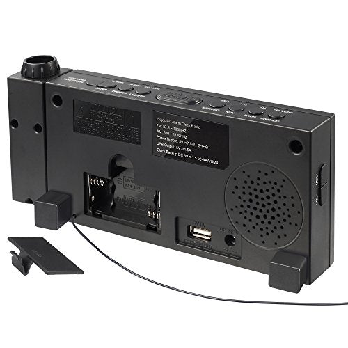 Skorter | Projection Alarm Clock with USB Charging Port