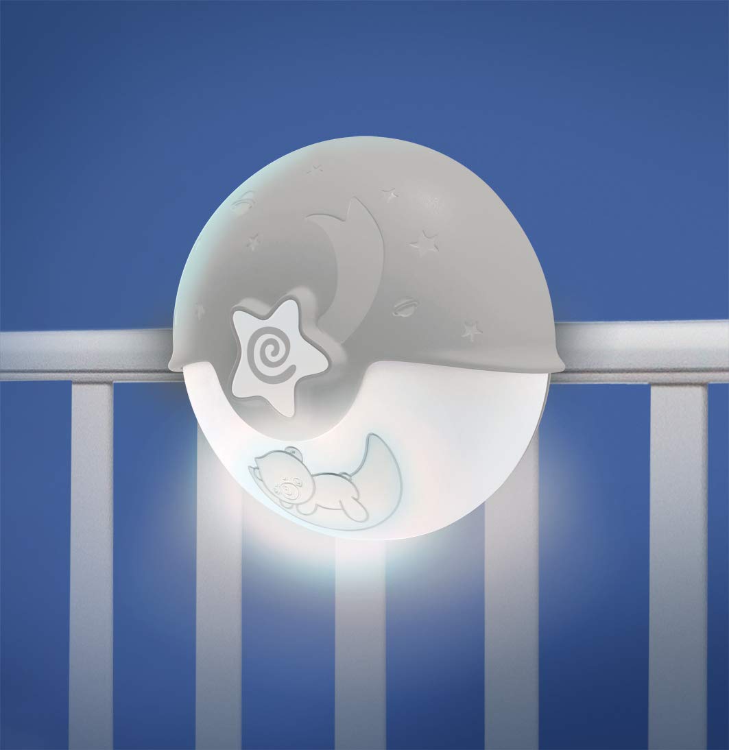 Skorter | Infantino Projector Lamp For Children, Plastic, White/Gray, 1 Unit, Colorful Night Light