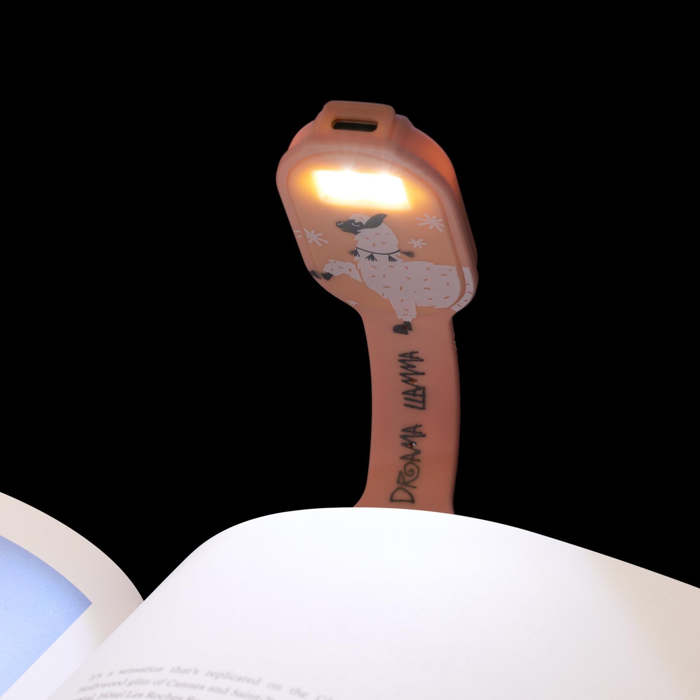 Skorter | Flexilight Led Bookmark Reading Light - Rechargeable Clip Light For Children & Adults, Lama