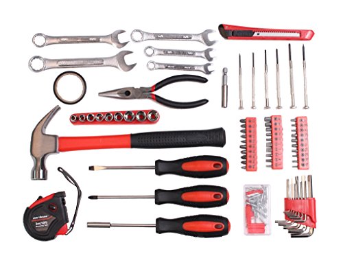 Skorter | 148-Piece Tool Set - General Household Hand Tool Kit with Plastic Toolbox Storage Case