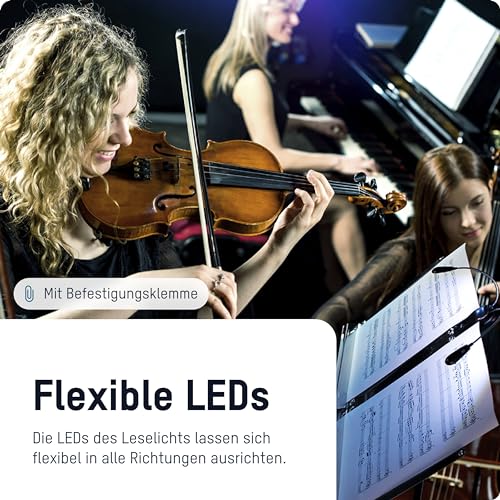 Skorter | Ansmann Twinflex Mini Led Reading Light With 2 Flexible Light Sources & Batteries – Perfect For Musicians
