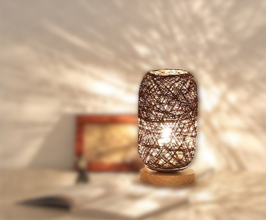 Skorter | Table lamp made of rattan wood