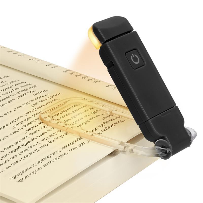 Skorter | Book Reading Lights - Adjustable LED Clip-on Rechargeable Book Light, USB Powered for Reading in Bed, Best for Bookworms and Kids