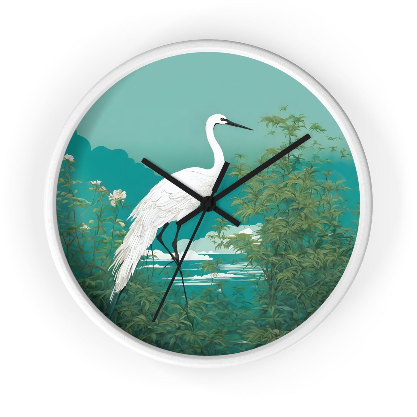 Skorter | Crane Art Wall clock