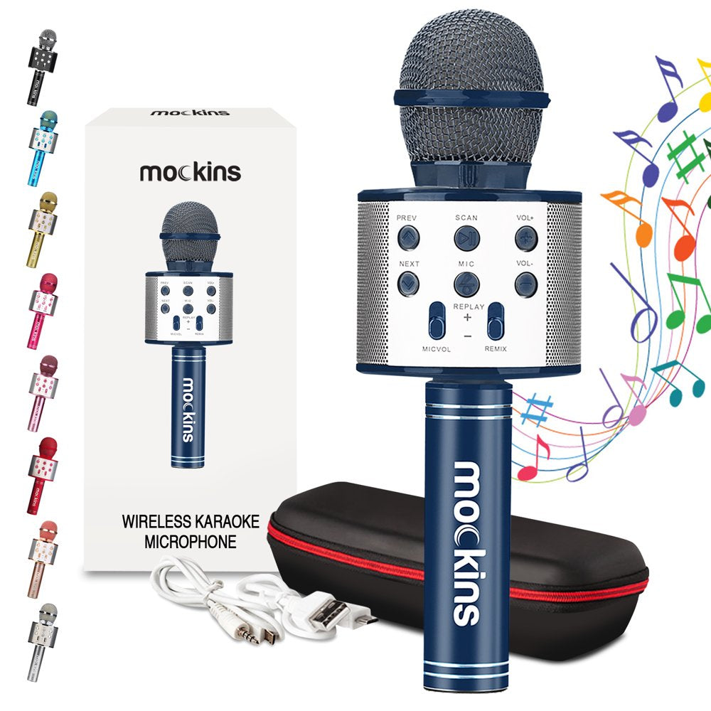 Skorter | Portable Karaoke Microphone - Microphone with Built-in Bluetooth Speaker - Compatible with IOS and Android Devices