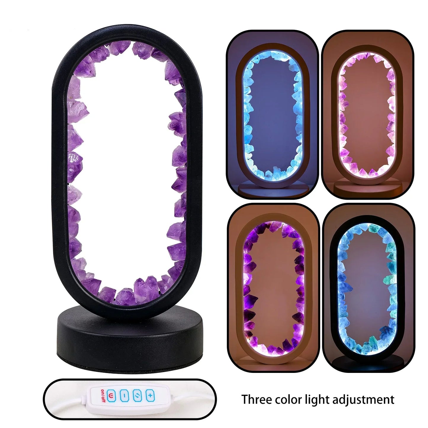 Skorter | CrystalGlow – Handmade amethyst atmospheric lamp for relaxation and peace