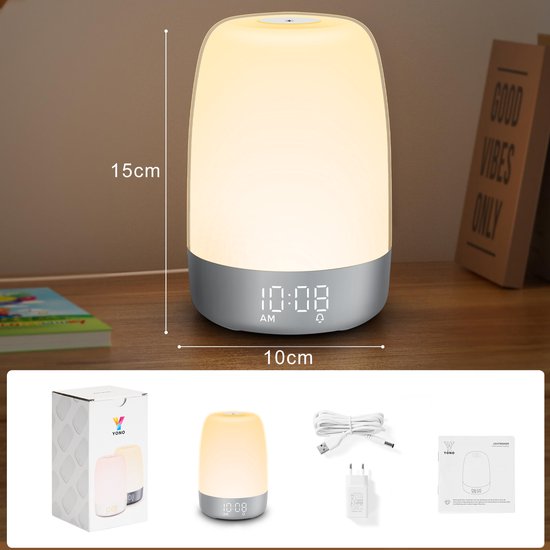 Skorter | Aurora Wake-Up Light with Natural Sounds – Gentle Sunrise Alarm Clock for a Refreshing Start