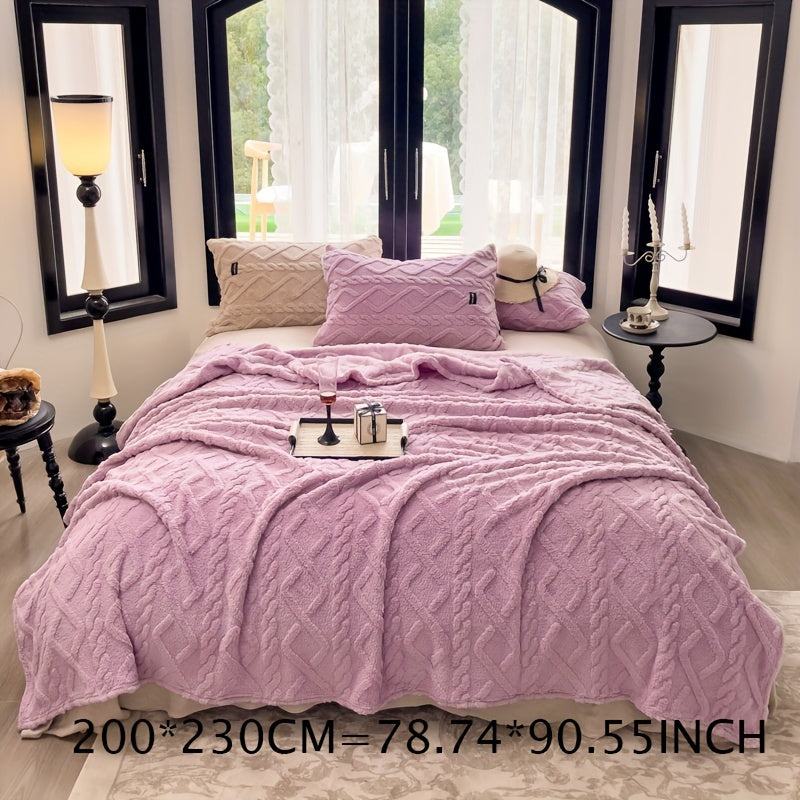 Skorter | 1 Piece Simple Layer Taffeta Blanket - Thin Multifunctional Bed Cover, Warm Garment for Bedroom and Living Room, Beige, All-Season Blanket